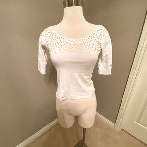 Guess Gold Sequin/Bead Top (Small)
